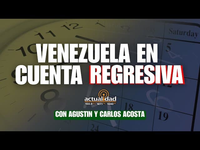  Trump has decided: Maduro is leaving | Every Afternoon with Agustin and Carlos Acosta